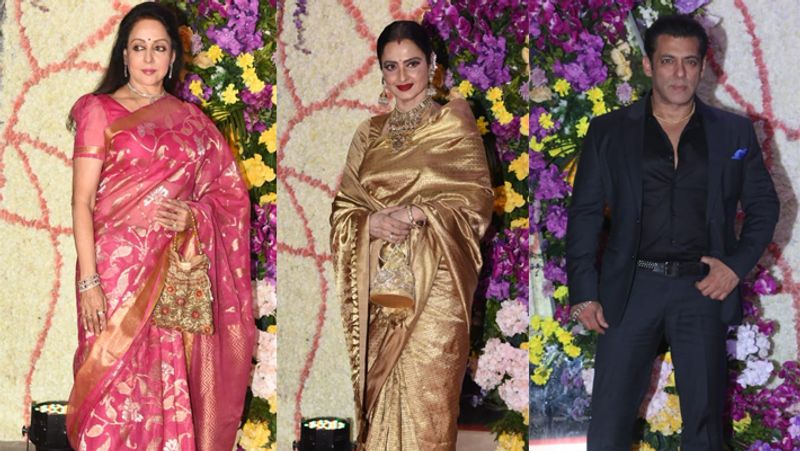 Fifty plus bollywood stars Stunning Looks In suraj barjatya son wedding reception