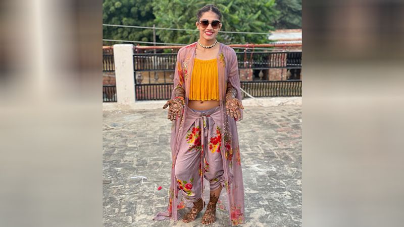 Wedding of Babita Phogat, the Procession were dancing in front of Groom