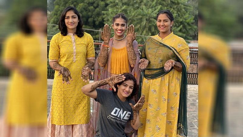 Wedding of Babita Phogat, the Procession were dancing in front of Groom