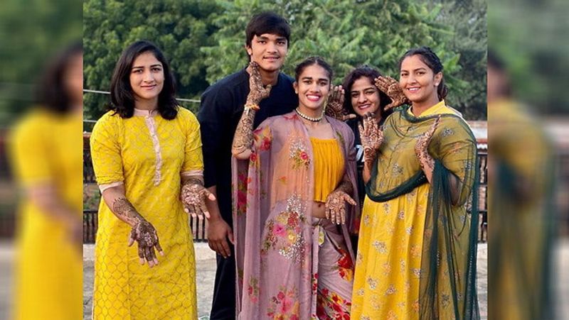 Wedding of Babita Phogat, the Procession were dancing in front of Groom