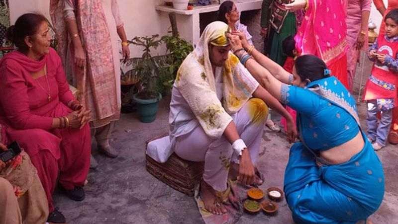 Wedding of Babita Phogat, the Procession were dancing in front of Groom