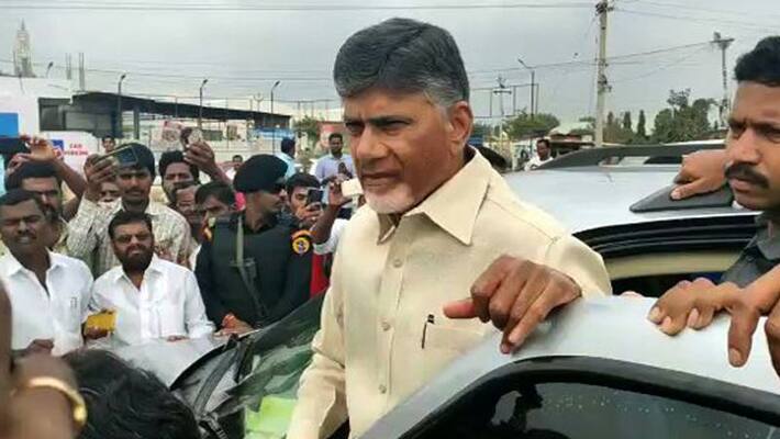 tdp chief chandrababu naidu visits amaravati farmers in jail tdp chief chandrababu naidu visits amaravati farmers in jail