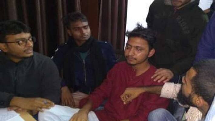 Outside and BHU students lathi charge on assault Outside and BHU students lathi charge on assault