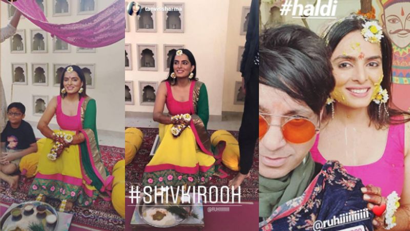 kundali bhagya ruhi chaturvedi haldi ceremony to weds shivendraa saainiyol
