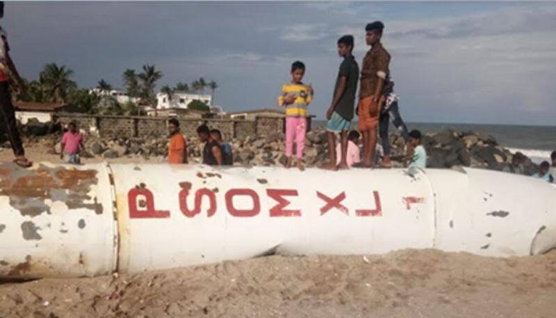 Suspected fuel tank of PSLV rocket caught in fishermens net near Puducherry