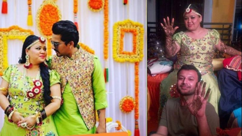 Comedian Bharti Singh Second Marriage Anniversary see mehandi ceremony photos