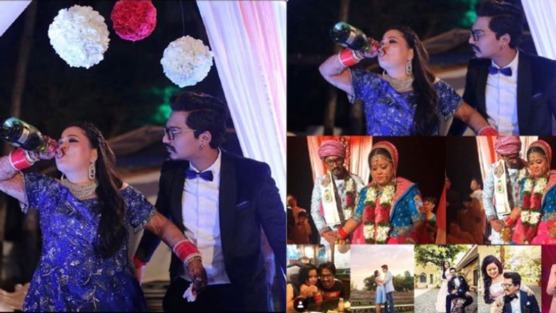 Comedian Bharti Singh Second Marriage Anniversary see mehandi ceremony photos