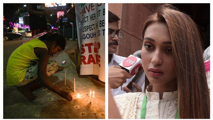 TMC MP Mimi Chakraborty feels for the family of victim girl in Hyderabad incident TMC MP Mimi Chakraborty feels for the family of victim girl in Hyderabad incident