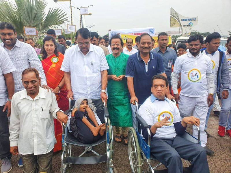 World Disabled Day: awareness rally at nucleus road