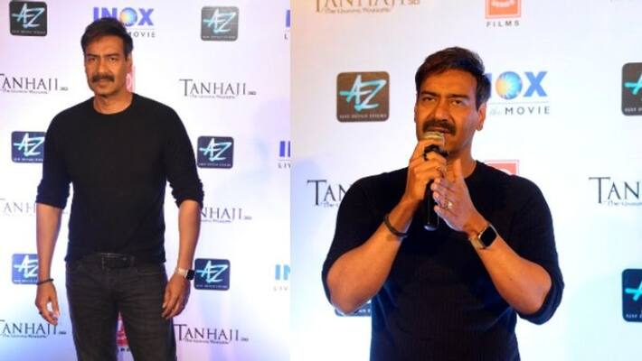 Ajay devgn visited kolkata for tanaji promotion Ajay devgn visited kolkata for tanaji promotion