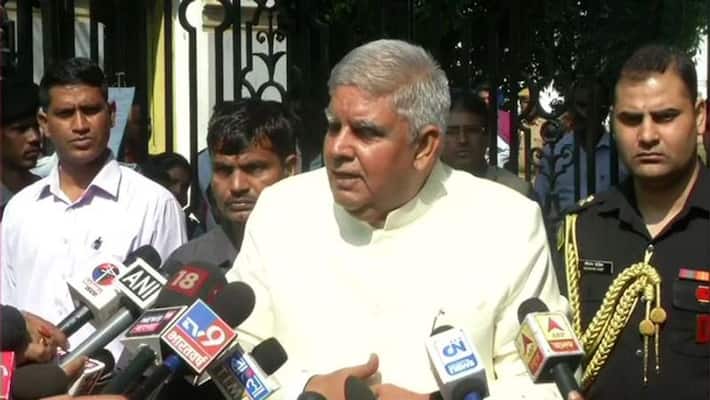 Governor Jagdeep Dhankar tweets on current unrest in State Governor Jagdeep Dhankar tweets on current unrest in State