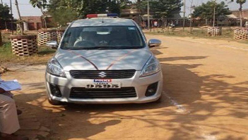 Uttar Pradesh Car With Police Logo School girl gang rape