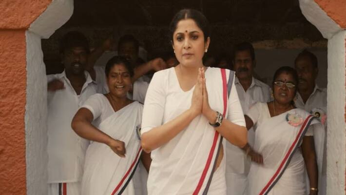 Ramya Krishnan makes Powerful appearance as late Jayalalithaa Ramya Krishnan makes Powerful appearance as late Jayalalithaa
