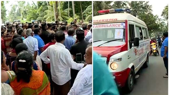 Sabha conflict body of 91 year old women cremated in kattachira church Sabha conflict body of 91 year old women cremated in kattachira church