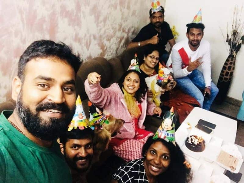 Kannada actress hari Prriya celebrates pets birthday