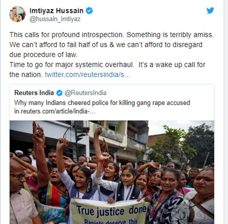 country divided on hyderabad encounter rape muder accused express anger on social media kpt