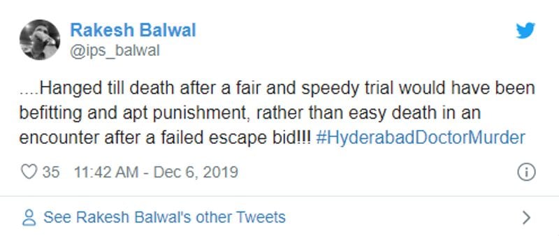 country divided on hyderabad encounter rape muder accused express anger on social media kpt