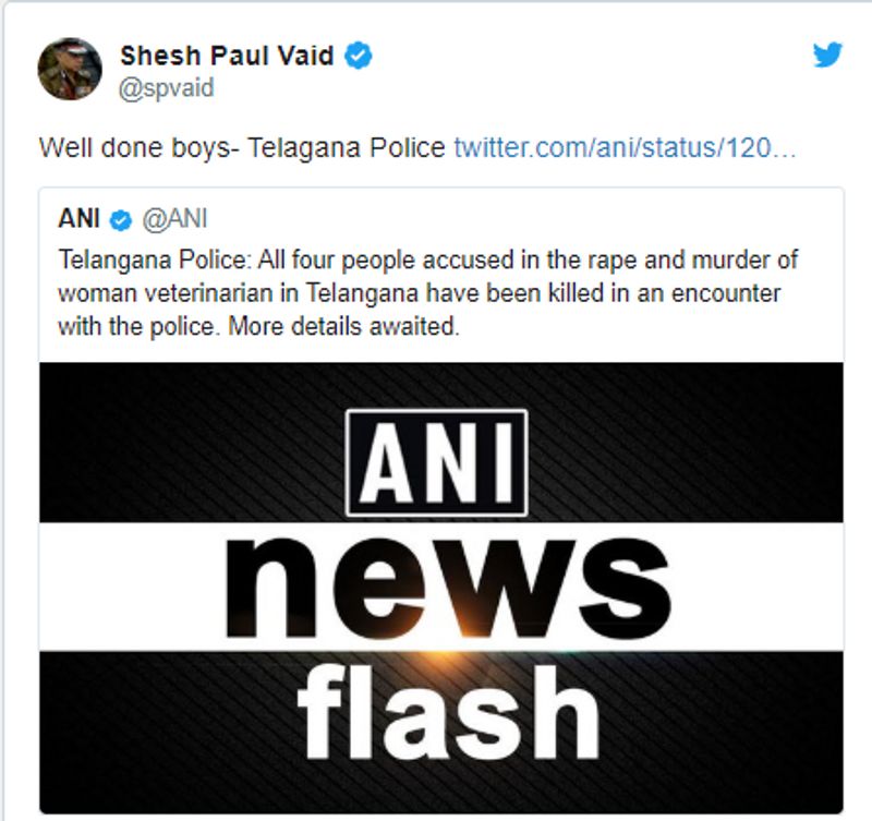country divided on hyderabad encounter rape muder accused express anger on social media kpt