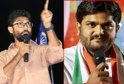 Gujarat: Hardik Jignesh try to steal credit in a student protest students chant Hardik Go Back
