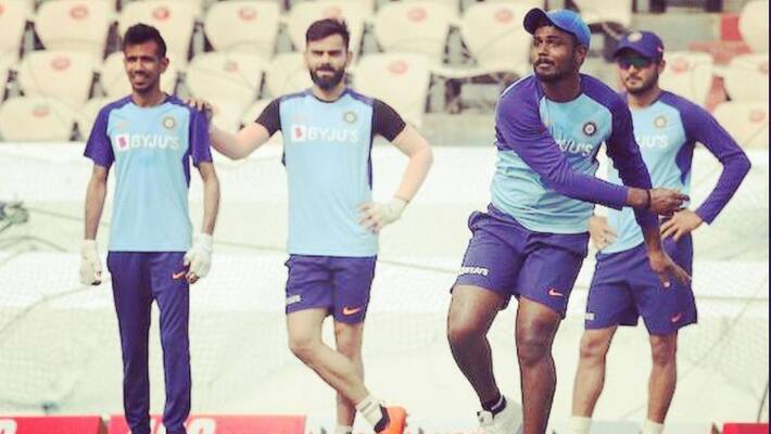India vs New Zealand Sanju Samson set to replace Shikhar Dhawan India vs New Zealand Sanju Samson set to replace Shikhar Dhawan