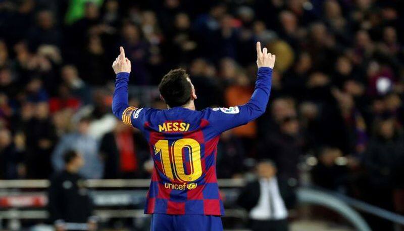 La liga 2019 20 Barcelona beat Alaves on Lionel Messi 50th Goal of Year