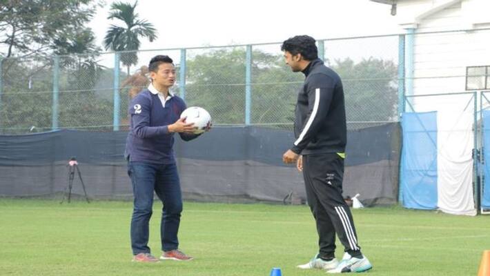 Actor Dev starts football training with Bhaichung Bhutia for his new Movie Golondaaz Actor Dev starts football training with Bhaichung Bhutia for his new Movie Golondaaz