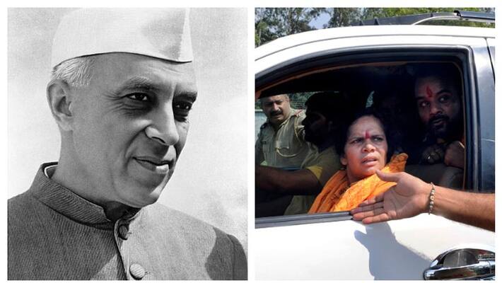Sadhvi Prachi attacks Jawaharlal Nehru while replying to comment made bu Rahul Gandhi Sadhvi Prachi attacks Jawaharlal Nehru while replying to comment made bu Rahul Gandhi