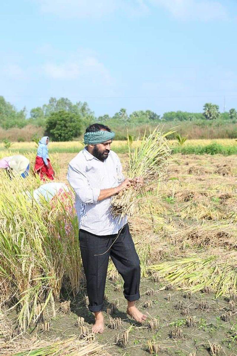 YCP MLA Alla Rama Krishna Reddy At Farming