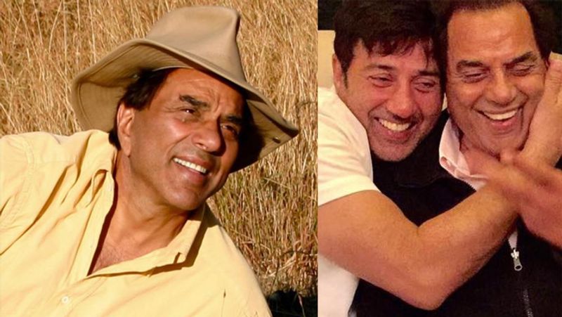 Dharmendra celebrate birthday with hema malini and grand daughter KPJ