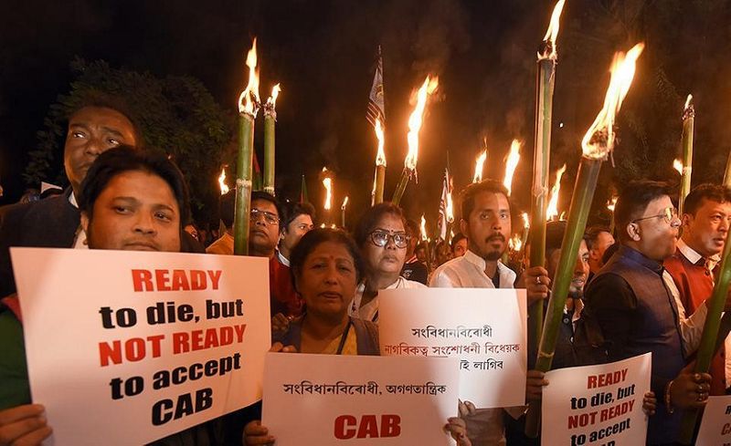 protest against Citizenship Amendment Bill in northeast including assam tripura arunachal pradesh kpt
