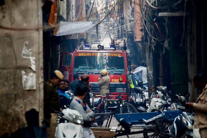 Who is responsible for the deaths in Delhi bag factory fire accident?