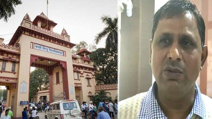 bhu students attack on professor shanti lal salvi over feroz khan issue KPU bhu students attack on professor shanti lal salvi over feroz khan issue KPU
