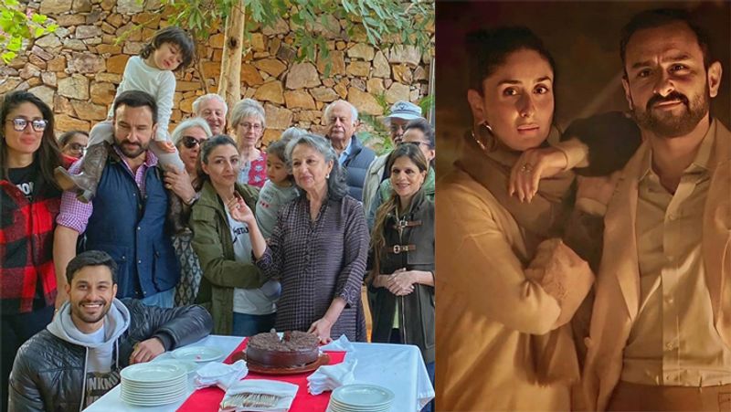 Saif Ali Khan Kareena Kapoor celebrate Sharmila Tagore birthday at Ranthambore KPJ