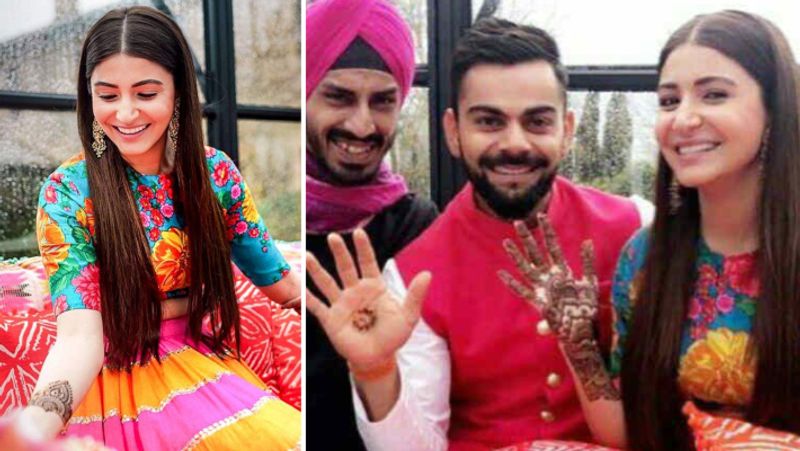 Anushka Sharma And Virat Kohli Second Wedding Anniversary See Mehandi Ceremony To Wedding photos KPY
