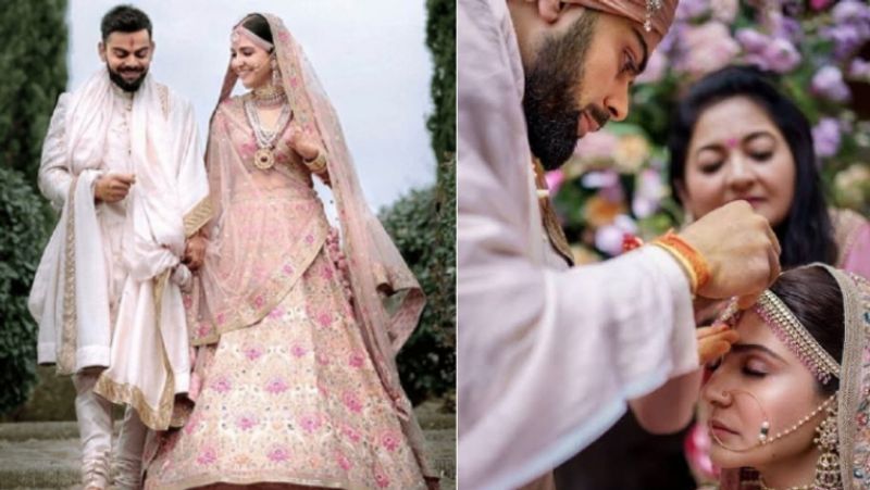 Anushka Sharma And Virat Kohli Second Wedding Anniversary See Mehandi Ceremony To Wedding photos KPY