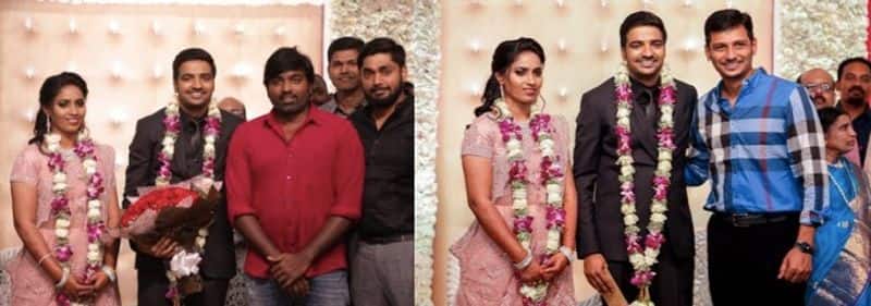 Tamil Stars Attend Comedy Actor Sathish Wedding Reception