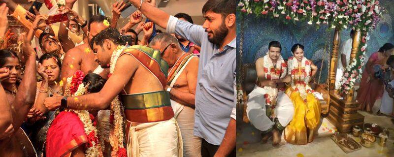 Comedy Actor Sathish,Sindhu Grand Wedding Finished Happily