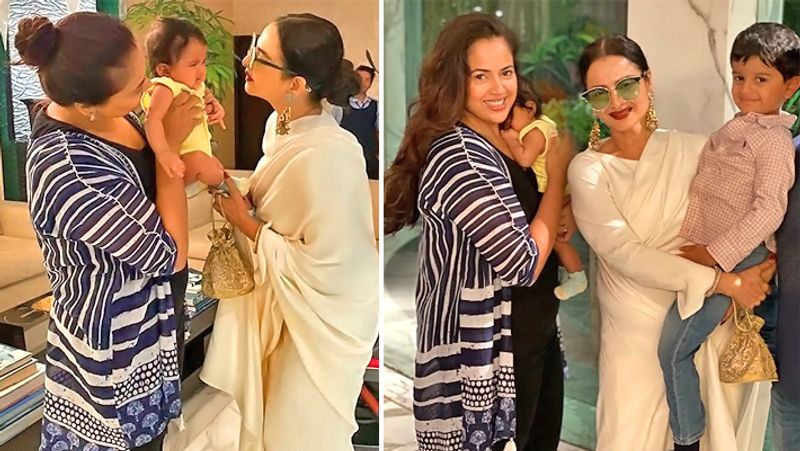 Rekha Close Bonding with Sameera Reddy Son and daughter KPG