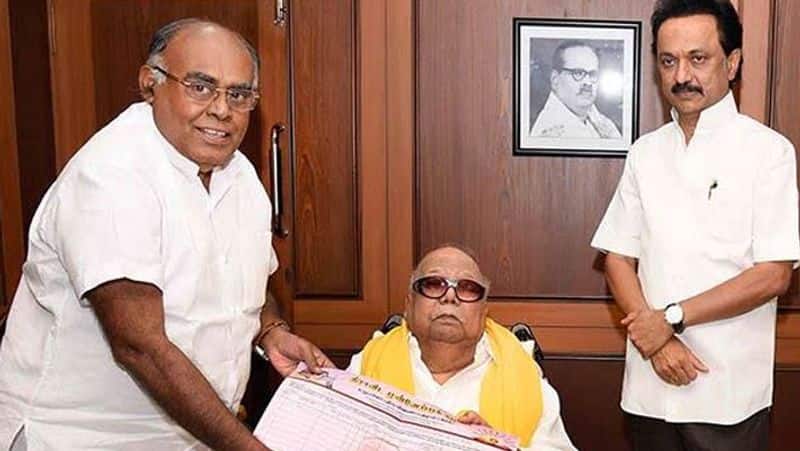 DMK withdrew from Pala. Karuppiah