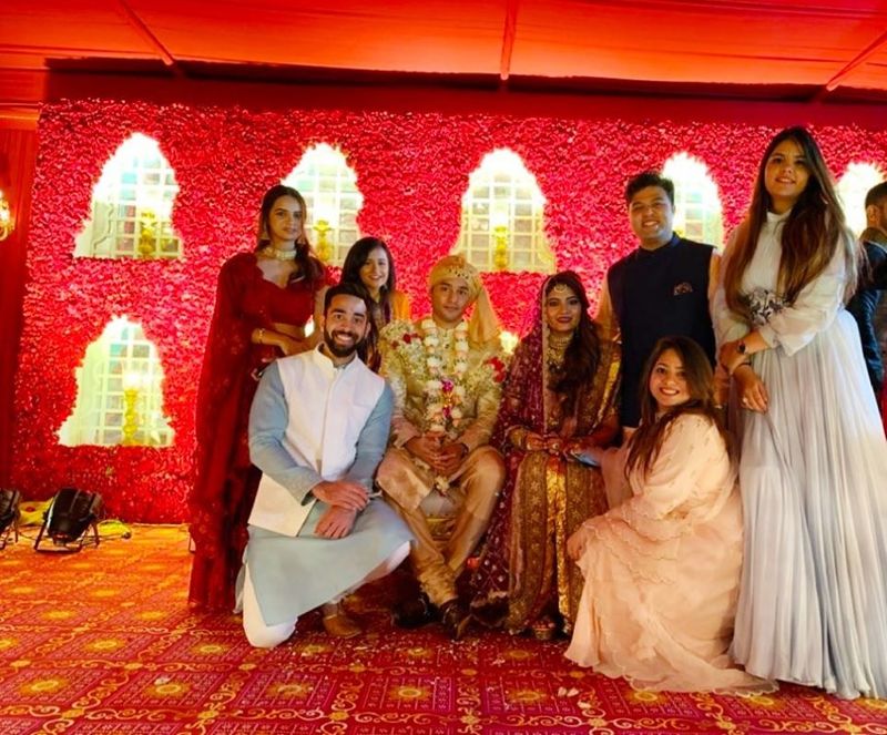 mohammad azharuddin son Asaduddin ties the knot with sania mirza sister anam in Hyderabad