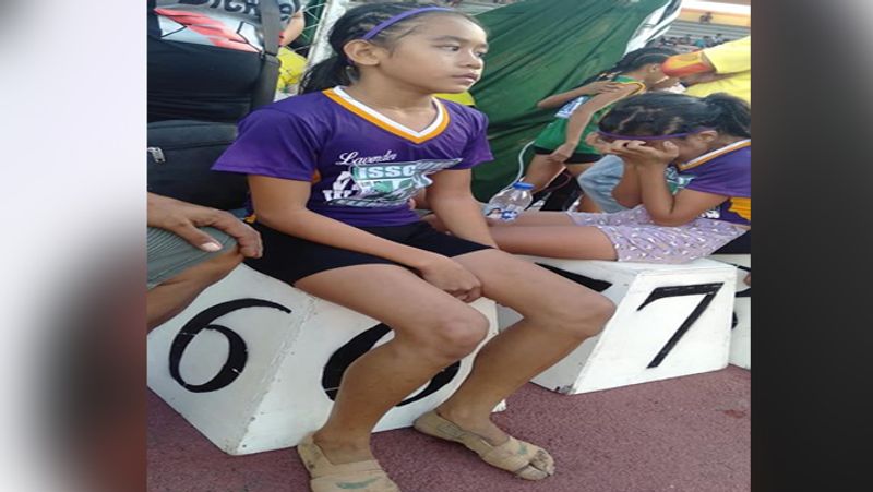 11 year old poor girl wins 3 gold medal wearing nike shoes made with surgical bandages kph