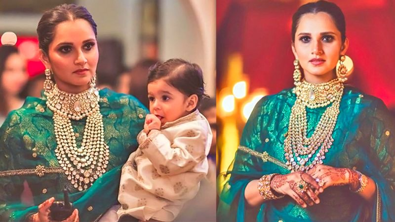 Sania Mirza Look in Sister Anam Mirza Wedding KPG