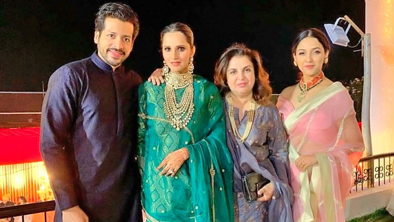 Sania Mirza Look in Sister Anam Mirza Wedding KPG