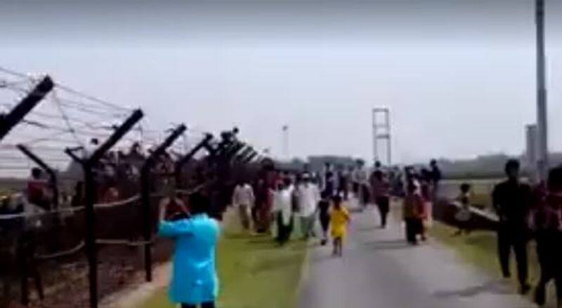 truth behind the video of Bangladeshi Hindus Crossing India