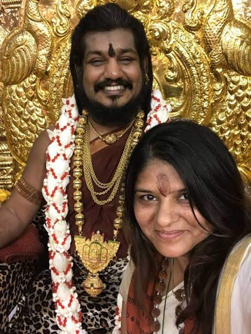 Acid pouring and destroying ... screaming Nithyananda