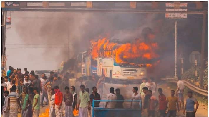 Five Empty Trains Set On Fire In Bengal Amid Protests Over Citizenship Act