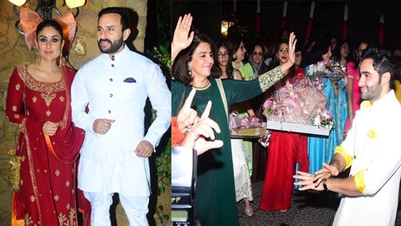 Kareena Kapoor Saif Ali Khan Karisma at brother Armaan Jain roka ceremony KPJ