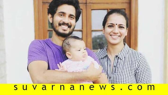 Sruthi Hariharan reveals daughter Janaki and husband Ram photo Sruthi Hariharan reveals daughter Janaki and husband Ram photo