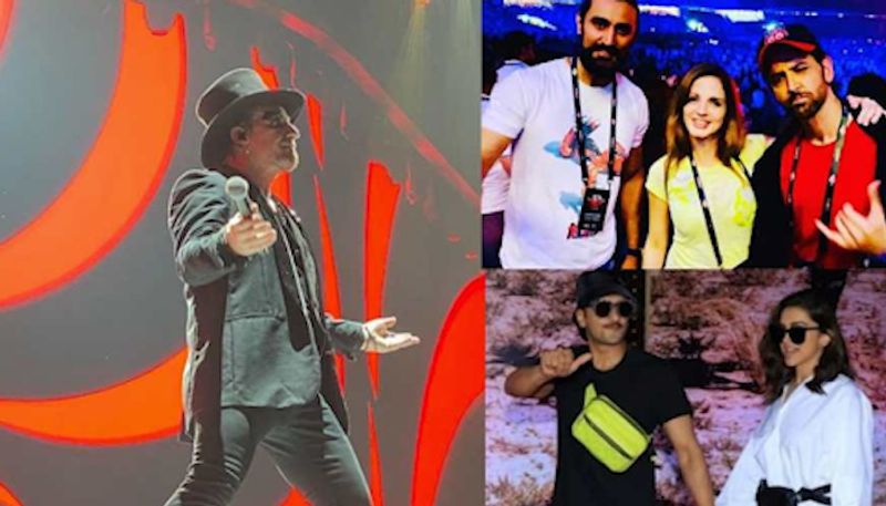 Ranveer Singh, Deepika Padukone, Sachin Tendulkar, Anjali Tendulkar, Hrithik Roshan, Suzanne Khan, Javed Jaffrey, Mizaan Jaffrey, Shaheen Bhatt, Diana Penty, Kunal Kapoor, Naina Bachchan, Riya Sen, Rannvijay Singha and wife Priyanka attended and walked the red carpet of U2’s India show of The Joshua Tree Tour, at the DY Patil Stadium