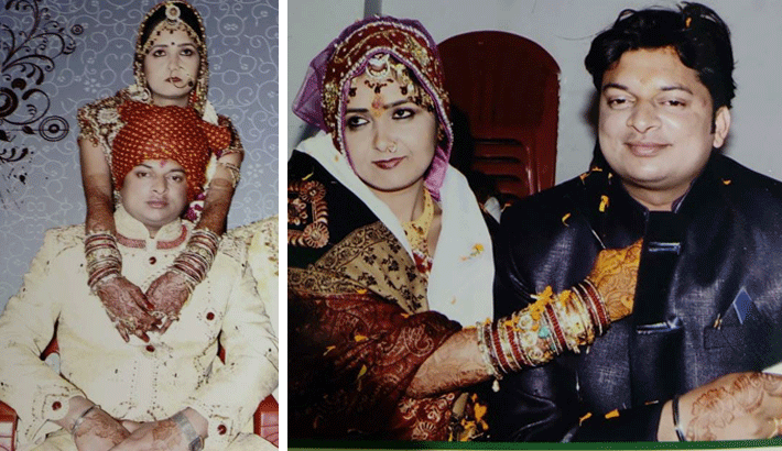 married women protest on gate of in-laws-house in mp KPR married women protest on gate of in-laws-house in mp KPR